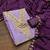 Light purple silk blend embroidered salwar kameez