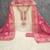 Off white silk blend embroidered salwar kameez
