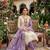 Off white silk blend embroidered salwar kameez
