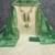 Off white silk blend embroidered salwar kameez