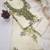 Off white silk blend embroidered salwar kameez