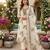 Off white silk blend embroidered salwar kameez