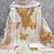 Off white silk blend embroidered salwar kameez