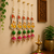 handmade ganesh ji hanging decorative pearl beads jhumka latkan for home festival decoration (pack of 6)