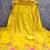 Yellow silk blend embroidered salwar kameez