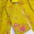 Yellow silk blend embroidered salwar kameez