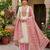 Off white silk blend embroidered salwar kameez