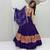 navy blue cotton poly printed traditional lehenga choli with free size upto 44