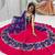 red georgette printed traditional lehenga choli with free size upto 44