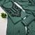 Green silk blend embroidered salwar kameez