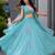 turquoise silk blend printed traditional lehenga choli with free size upto 38