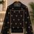 Black silk blend embroidered salwar kameez
