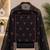 Black silk blend embroidered salwar kameez
