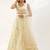 antique gold net embroidered traditional lehenga choli with free size upto 42