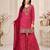 Dark pink georgette printed salwar kameez