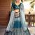 multicolor faux georgette printed traditional lehenga choli with free size upto 42