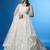 cream silk blend embroidered traditional lehenga choli with free size upto 42