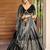 multicolor faux georgette printed traditional lehenga choli with free size upto 42