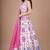 white cotton poly printed traditional lehenga choli