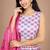 white cotton poly printed traditional lehenga choli