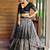 multicolor faux georgette printed traditional lehenga choli with free size upto 42