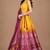 multicolor silk blend printed traditional lehenga choli
