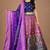 multicolor silk blend printed traditional lehenga choli