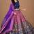multicolor silk blend printed traditional lehenga choli