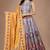 multicolor silk blend printed traditional lehenga choli