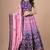multicolor silk blend printed traditional lehenga choli