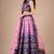 multicolor silk blend printed traditional lehenga choli