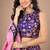 multicolor silk blend printed traditional lehenga choli