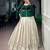 off-white silk blend printed  lehenga choli with free size upto 38