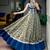 multicolor silk blend woven traditional lehenga choli with free size upto 38
