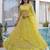 yellow net embroidered traditional lehenga choli