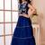 Roya blue embroidered art silk a line lehenga choli dupatta