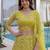 yellow net embroidered traditional lehenga choli