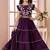 Purple embroidered art silk a line lehenga choli dupatta