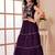 Purple embroidered art silk a line lehenga choli dupatta