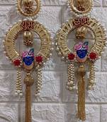 decorative shubh labh shrinath ji wall hanging main door  garland perfect for home decor (pack of 2)