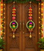 handmade decorative hanging for living room bedroom decor wedding decoration (pack of 2)