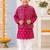 Boys pink patola kurta set