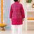 Boys pink patola kurta set