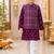 Purple patola kurta set