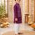 Purple patola kurta set
