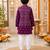 Purple patola kurta set