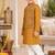 Mustard jaal boota kurta set