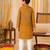 Mustard jaal boota kurta set