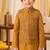 Mustard jaal boota kurta set