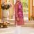 Boys purple ikkat kurta set